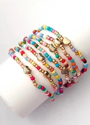lot de bracelet poignets perles style bohème, marque: Boheme, état: Très bon état, 8,00 €, 9,10 € Protection acheteurs incluse