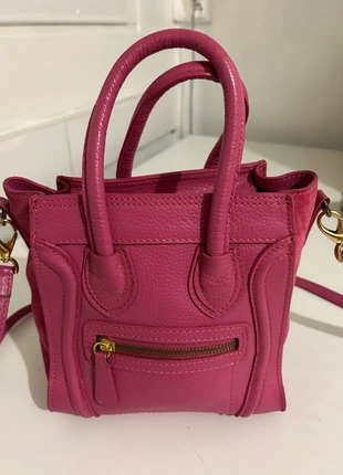 Sac à main en cuir rose Genuine leather, brand: The Genuine Leather, condizioni: Ottime, €14.00, €15.40 include la Protezione acquisti