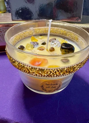 Healing Crystal Candle 8oz – Tree of Life • Vanilla • Positive Aura Boost, condition: New, £10.00, £11.20 includes Buyer Protection