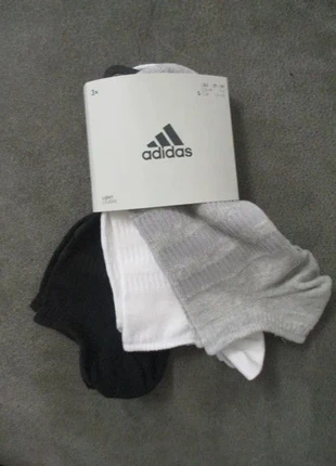 lot 3 paires de chaussettes  adidas noir+blanc+gris 37/39    neuves, marca: adidas, estado: Novo com etiquetas, tamanho: S | 35-38, €12.00, €13.30 inclui Proteção do Comprador