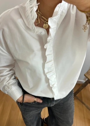 Chemise col victorien couleur blanc crème Jeanne!*53iM- ultra tendance Taille M, brand: Boutique Parisienne, condition: New with tags, size: M / 38 / 10, €32.00, €34.30 includes Buyer Protection Pro