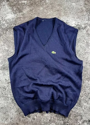 Pull sweat sans manche crewneck Lacoste vintage y2k 2000s bleu/marine classe Taille S/M, marque: Lacoste, état: Très bon état, taille: M, 23,00 €, 24,85 € Protection acheteurs incluse