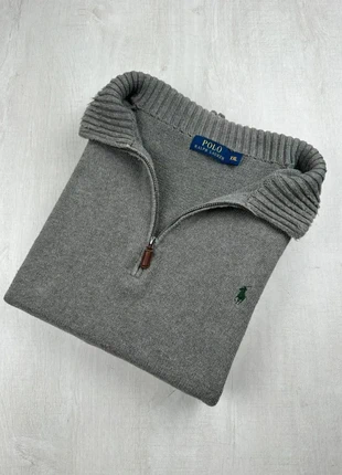 Pull col camionneur zippé Ralph Lauren gris logo vert brodé XXL homme, marque: Ralph Lauren, état: Bon état, taille: XXL, 45,00 €, 47,95 € Protection acheteurs (Pro) incluse