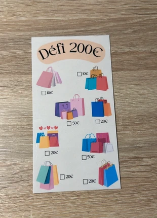 Défi à thème cadeaux 200€ - Enveloppe budgétaire A6, marque: Fait Main, état: Comme neuf, 1,50 €, 2,28 € Protection acheteurs (Pro) incluse