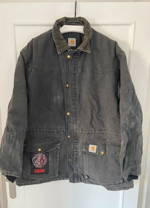 Détroit Active Jacket Carhartt Harrington col velours côtelé denim Taille XL Couleur gris noir, marca: Carhartt, estado: Muy bueno, tamaño: XL, 59,90 €, 63,60 € Protección al comprador incluida