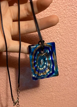 Collana con ciondolo in vetro, marque: MERCATO, état: Neuf sans étiquette, 5,00 €, 5,95 € Protection acheteurs incluse