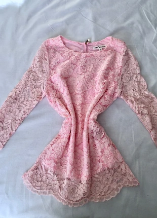 Blouse babypink en dentelle, brand: Top Vintage, condition: Good, size: S / 36 / 8, €10.00, €11.20 includes Buyer Protection