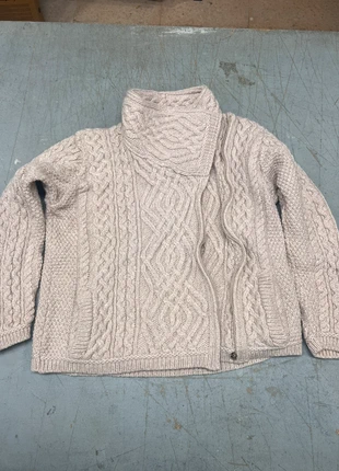 Aran Crafts 100% Super Soft Merino Wool Hearts Side Zip, marca: Aran Crafts, estado: Novo sem etiquetas, tamanho: M / 38 / 10, €99.00, €104.65 inclui Proteção do Comprador