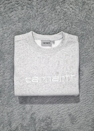 Pull crewneck carhartt gris taille S logo brodé blanc tres bon état, brand: Carhartt, condition: Very good, size: S, €42.00, €44.80 includes Buyer Protection Pro