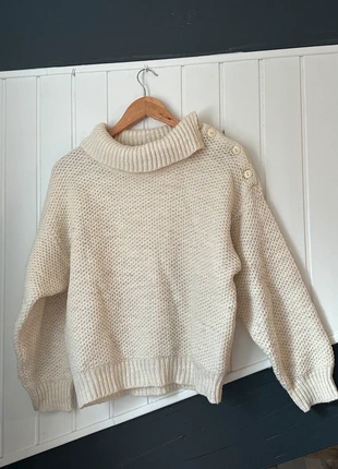 Pull beige crème Benetton, marque: Benetton, état: Bon état, taille: S / 36 / 8, 5,00 €, 5,95 € Protection acheteurs incluse