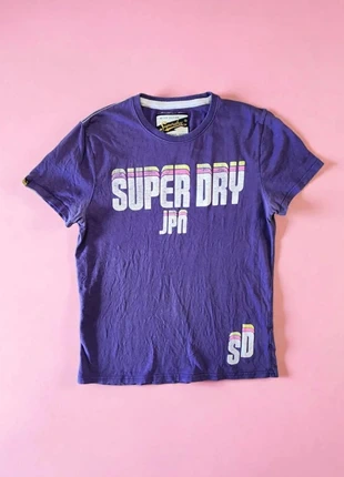 T-Shirt SuperDry Vintage violet - Taille L, marca: Superdry, estado: Muito bom, tamanho: L, €19.00, €20.65 inclui Proteção do Comprador