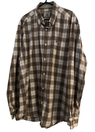 Wolsey XXL Men’s Long Sleeve Check Shirt Brown Beige Cotton 48" Chest, brand: Wolsey, condition: Good, size: XXL, £5.00, £5.95 includes Buyer Protection