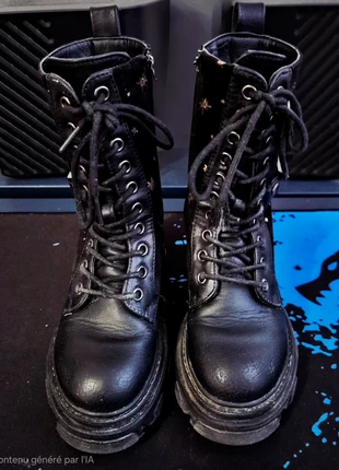 Paire de boots étoilées – Pointure 28 | Très bon état, marke: Lovely Skull, zustand: Sehr gut, größe: 28, 15,00 €, 16,45 € inklusive Vinted-Käuferschutz