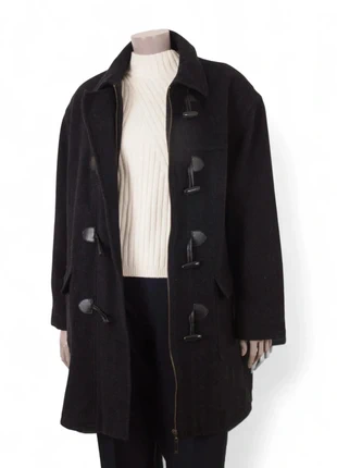 Manteau duffle-coat Giorgio noir en laine & cachemire – taille 42 (L), marque: Giorgio, état: Très bon état, taille: L / 40 / 12, 75,00 €, 79,45 € Protection acheteurs incluse