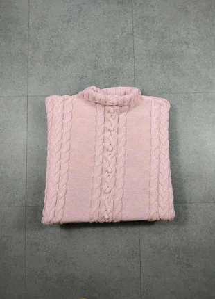Pull - Torsadé - Rose - Coton - Col roullé - Taille L #34, brand: Vintage Dressing, condition: Very good, size: L / 40 / 12, €10.00, €11.20 includes Buyer Protection