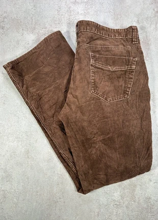 Pantalon Vintage En Velours Côtelé / Corduroy Gap marron froissé coupe droite taille 12, brand: GAP, condition: Very good, size: XL / 42 / 14, €15.00, €16.45 includes Buyer Protection Pro