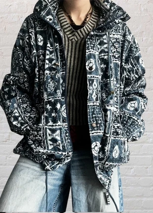 Veste vintage oversize motifs aztèque ornemental, brand: Vintage Dressing, condition: Very good, size: XL, €26.00, €28.00 includes Buyer Protection