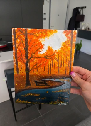 Foliage canvas dipinto a mano 18x24, marque: Canvas, état: Neuf sans étiquette, 10,00 €, 11,20 € Protection acheteurs incluse