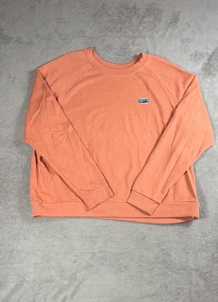 Sweat à col rond crewneck orange corail Patagonia Regenerative Organic Cotton femme taille XL, marque: Patagonia, état: Très bon état, taille: XL / 42 / 14, 44,00 €, 46,90 € Protection acheteurs (Pro) incluse