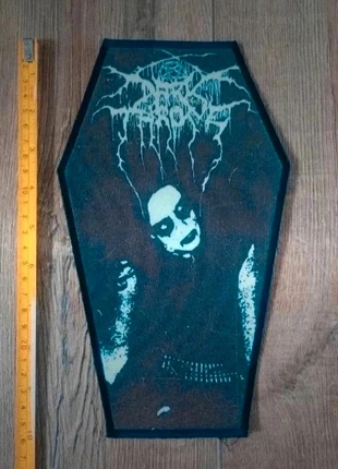 Dark throne large 10" back patch coffin, brand: HEAVY METAL, condition: Good, £7.80, £8.89 includes Buyer Protection