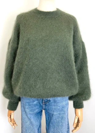 Pull mohair kaki, état: Neuf avec étiquette, taille: Taille unique, 68,00 €, 72,10 € Protection acheteurs (Pro) incluse