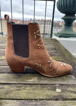 Bottines Maje à clous - taille 36, marque: Maje, état: Bon état, taille: 36, 20,00 €, 21,70 € Protection acheteurs incluse