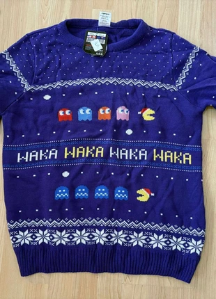 Pacman Christmas jumper, brand: Numskull, condition: New with tags, size: M, £12.75, £14.09 includes Buyer Protection