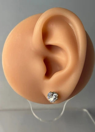 Clous d’oreilles argentés cœur zircon (BO008 Grand), brand: Zinnedor, condizioni: Nuovo senza cartellino, €4.00, €4.90 include la Protezione acquisti Pro