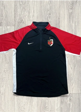 Maillot Nike Stade Toulousain 1ère étoile noire et rouge col 1/4 zippé - taille XL | logo brodé, marque: Nike, état: Très bon état, taille: XL, 15,00 €, 16,45 € Protection acheteurs incluse