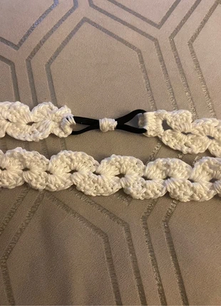 Serre-tête en coton blanc, marque: Fait Main, état: Neuf sans étiquette, 3,00 €, 3,85 € Protection acheteurs incluse