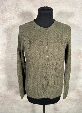 Cardigan Maille Torsadée Cable Knit Vintage Eddie Bauer olive texturé epais taille M, brand: Vintage Dressing, condizioni: Ottime, taglia: M / IT 42 / EU 38, €10.00, €11.20 include la Protezione acquisti Pro