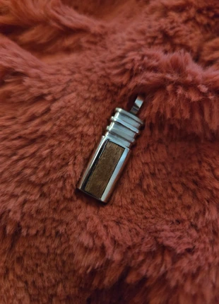 Stainless steel mens pendant with wooden details, condition: Very good, £8.00, £9.10 includes Buyer Protection