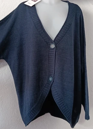 Cardigan Gilet oversize bleu nuit – Sheego – Taille 58/60 FR – Neuf avec étiquette, marque: sheego, état: Neuf avec étiquette, taille: 9XL / 58 / 30, 15,00 €, 16,45 € Protection acheteurs incluse