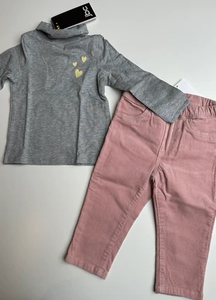 Maat 80, setje ribfluweel broek roze +’longsleeve NEUF, merk: JBC, staat: Nieuw met prijskaartje, maat: 12-18 maanden / 80 cm, € 18,00, € 19,60 inclusief Kopersbescherming