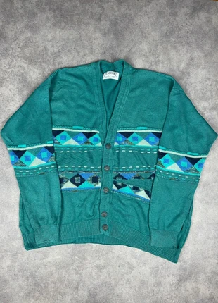 Pull papy ethnique Vintage - Style coogi - Old school 90’s Retro - Taille XL | P18, merk: Vintage Dressing, staat: Heel goed, maat: XL, € 13,00, € 14,35 inclusief Kopersbescherming