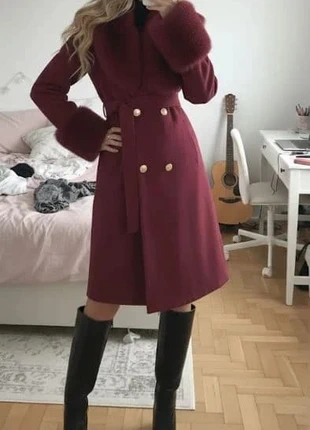 manteau long rouge femme élégant taille M, brand: zinea, condition: Very good, size: M / 38 / 10, €72.90, €77.25 includes Buyer Protection