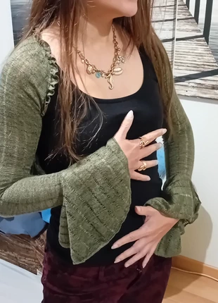 Gilet Kaki, marke: y2k, zustand: Neu, größe: XS / 34 / 6, 17,00 €, 18,55 € inklusive Vinted-Käuferschutz