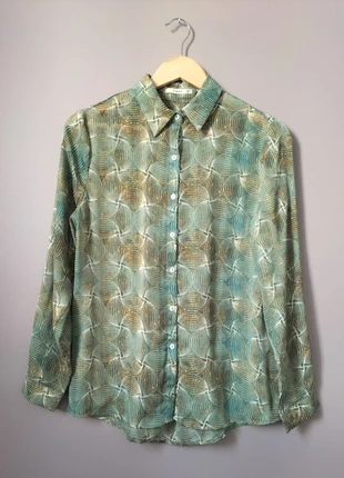 Chemise imprimée vert sauge & bronze – It Hippie, marke: it Hippie, zustand: Sehr gut, größe: S / 36 / 8, 25,00 €, 26,95 € inklusive Vinted-Käuferschutz