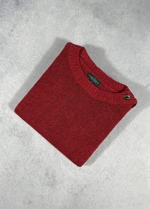 Pull Round Neck Ralph Lauren - Brick Red - Woman - M - Linen & Cotton, marca: Ralph Lauren, estado: Muito bom, tamanho: M / 38 / 10, €24.90, €26.85 inclui Proteção do Comprador