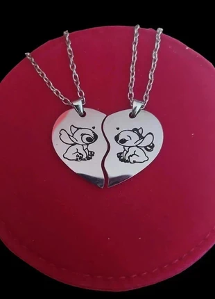 Collier stitch et angel, marque: Stitch, état: Neuf sans étiquette, 3,50 €, 4,38 € Protection acheteurs incluse