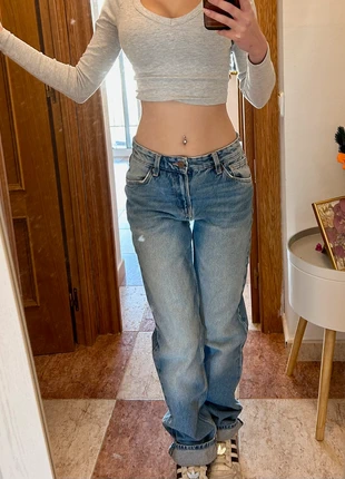 Pantalones Vaquetos Straight Rectos y2k Streetwear, marque: Bershka, état: Très bon état, taille: XXS / 32 / 4, 6,00 €, 7,00 € Protection acheteurs incluse