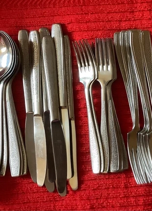 Sheffield Stainless steel cutlery set - 7 place settings (55 pieces in total) - Vintage, marke: Sheffield stainless steel, zustand: Gut, 22,00 €, 23,80 € inklusive Vinted-Käuferschutz