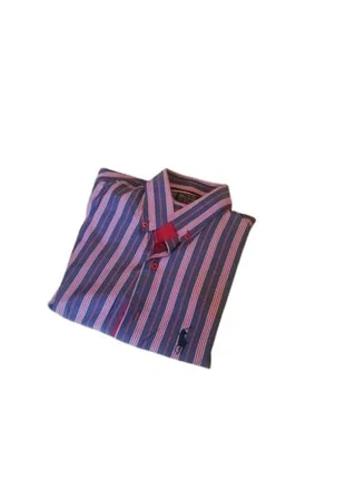 Chemise Polo Ralph Lauren M rayée rose bleu, élégante et moderne, logo brodé discret, marque: Ralph Lauren, état: Très bon état, taille: M, 19,99 €, 21,69 € Protection acheteurs incluse