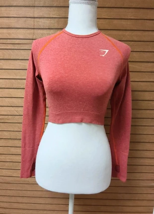 Gymshark – Seamless - Crop Top  – Rose corail – Femme S 36 – Fitness & Yoga Running, marque: Gymshark, état: Très bon état, taille: S / 36 / 8, 15,00 €, 16,45 € Protection acheteurs incluse