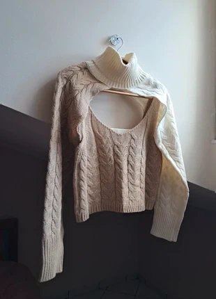 🎀pullover due pezzi sexy elegante panna beige donna S/36/40, merk: Shein, staat: Nieuw zonder prijskaartje, maat: S / 36 / 8, € 3,90, € 4,80 inclusief Kopersbescherming