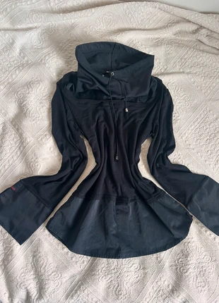 vintage rare gorp bimaterial bimatiere manches évasées flared sleeves grunge 90s y2k top cop copine, brand: Top Vintage, condition: Very good, size: S / 36 / 8, €18.00, €19.60 includes Buyer Protection