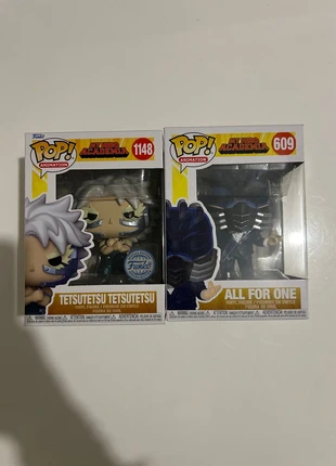Figurine Funko POP My Hero Academia ( 1er: All For One - 609 / 2eme: Tetsutetsu Tetsutetsu - 1148 ), brand: Funko Pop, condition: New without tags, size: 7 years / 122 cm, €10.00, €11.20 includes Buyer Protection