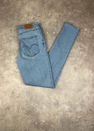 Pantalon Jean Lévis 721 FR34 W24 L30 Coupe Skinny Taille Haute Femme Bleu Clair Coton #J281, brand: Levi's, condizioni: Ottime, taglia: XS / IT 38 / EU 34, €20.70, €22.44 include la Protezione acquisti Pro