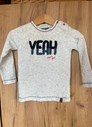 Babyface lange mouw T-shirt YEAH maat 80, perfect voor winter & kerst 2025 🎄, merk: Babyface, staat: Heel goed, maat: 12-18 maanden / 80 cm, € 1,50, € 2,28 inclusief Kopersbescherming