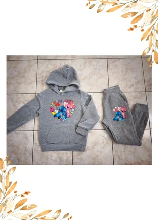 Ensemble Jogging Stitch Angel gris fille Taille 8 ans Neuf, condition: New without tags, size: 8 years / 128 cm, €25.00, €26.95 includes Buyer Protection Pro